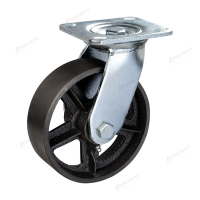 Heavy duty roller bearing cart wheels cast iron swivel caster wheels