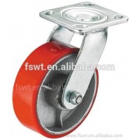 Heavy Duty Iron Core Polyurethane Fixed Industrial recessed furniture casters