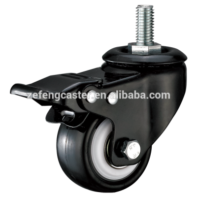 2 inch Threaded Stem Furniture Swivel Caster with brake