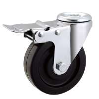 4" Industrial Platform Trolley Rubber Swivel Caster