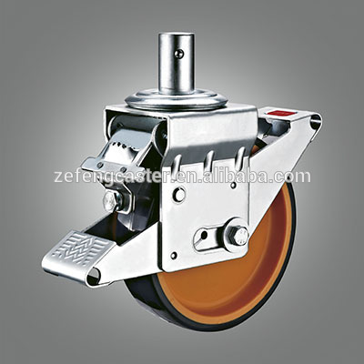 EN 1004 certification Scaffolding solid stem castor wheel