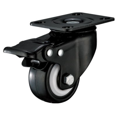 light duty swivel top plate caster with small Polyurethane wheel